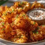 air fryer blooming onion bites - featured image