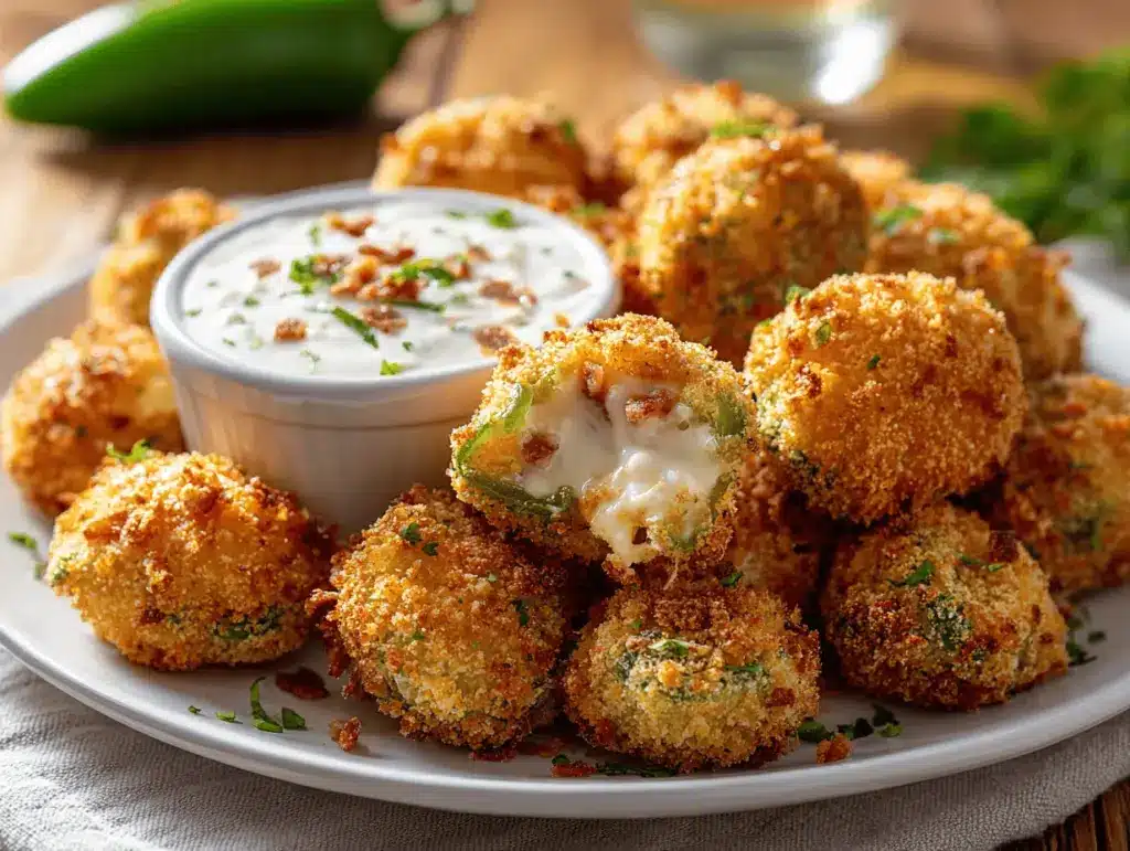 air fryer jalapeno popper bites - featured image