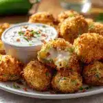 air fryer jalapeno popper bites - featured image