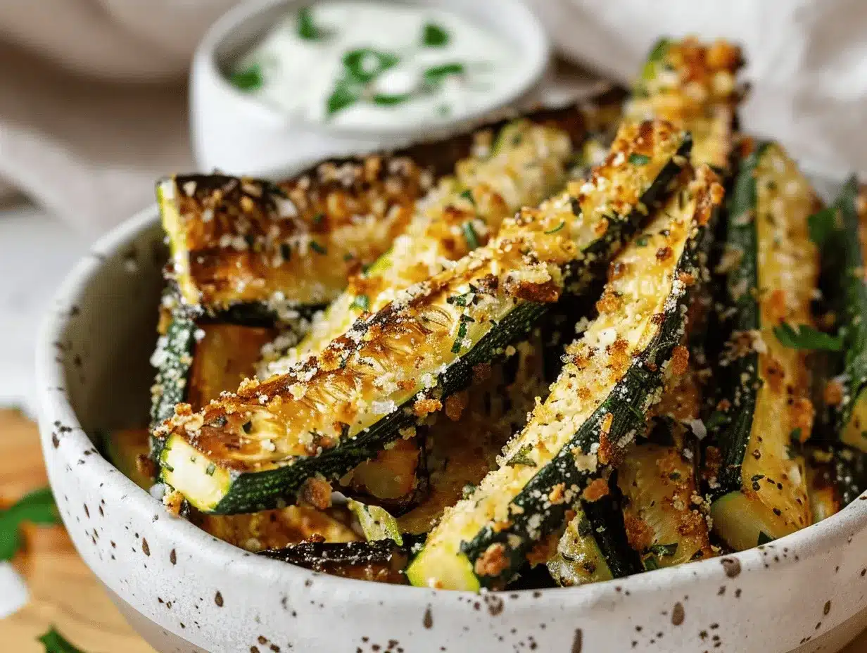 air fryer zucchini fries preparation steps