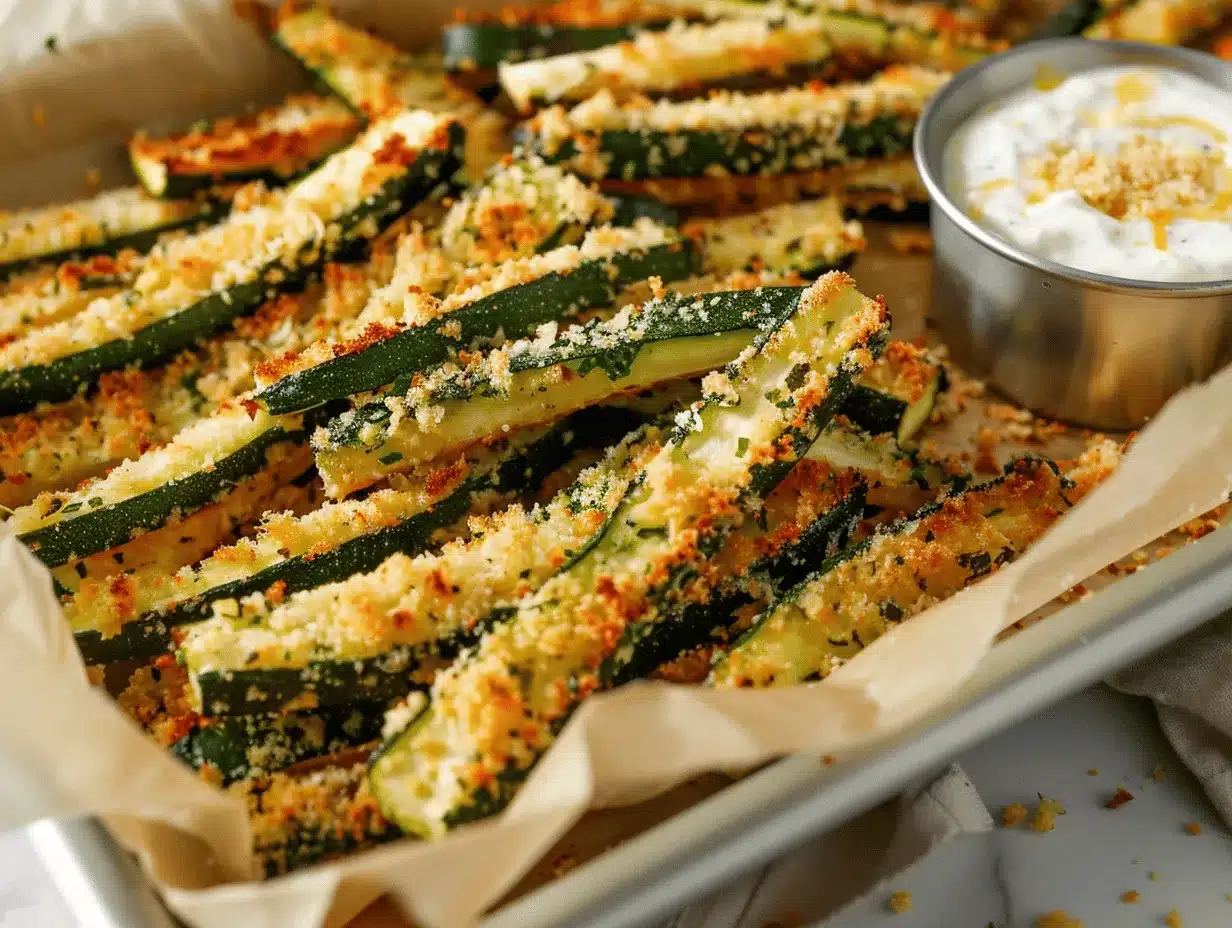 air fryer zucchini parmesan fries preparation steps