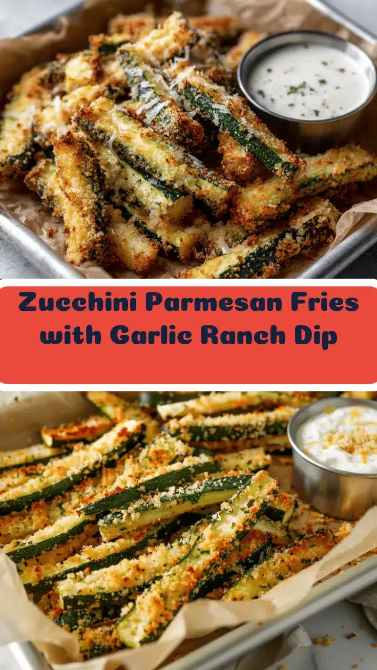 air fryer zucchini parmesan fries recipe