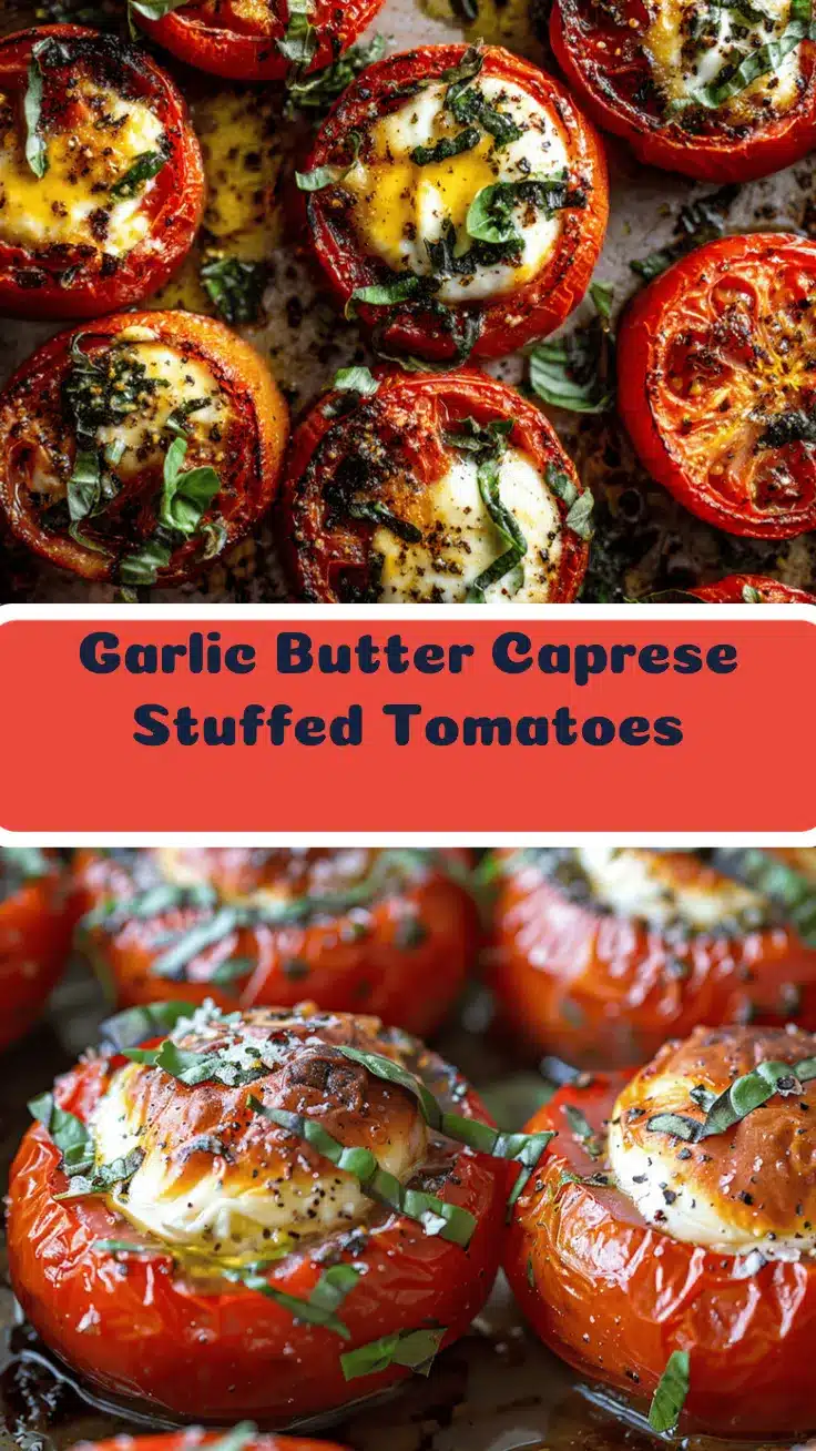 caprese stuffed baked tomatoes recipe