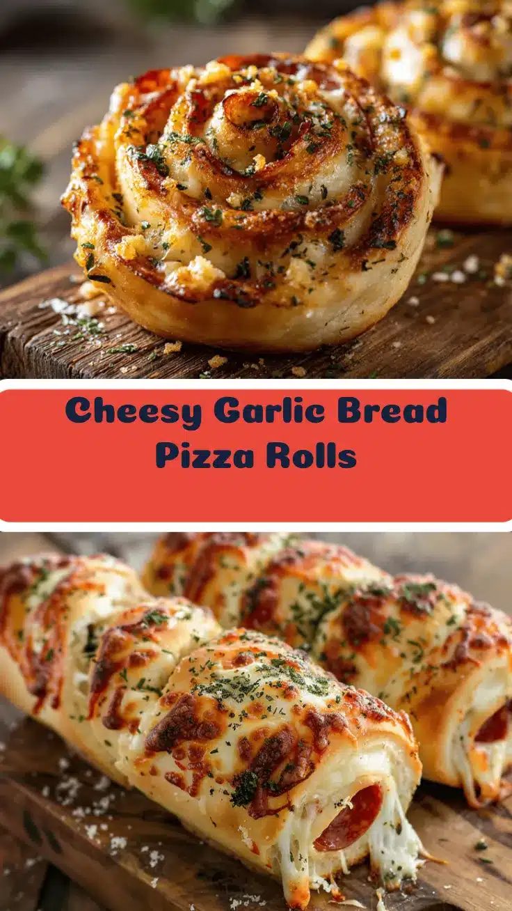 cheesy garlic bread pizza rolls recipe