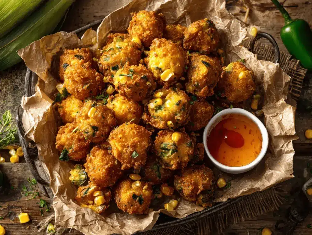 Cheesy Jalapeño Corn Popper Bites - featured image