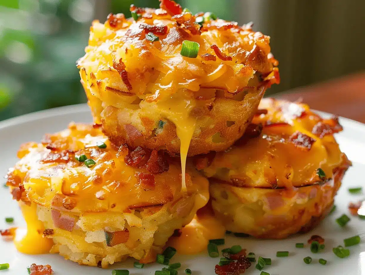 cheesy loaded hash brown muffins preparation steps