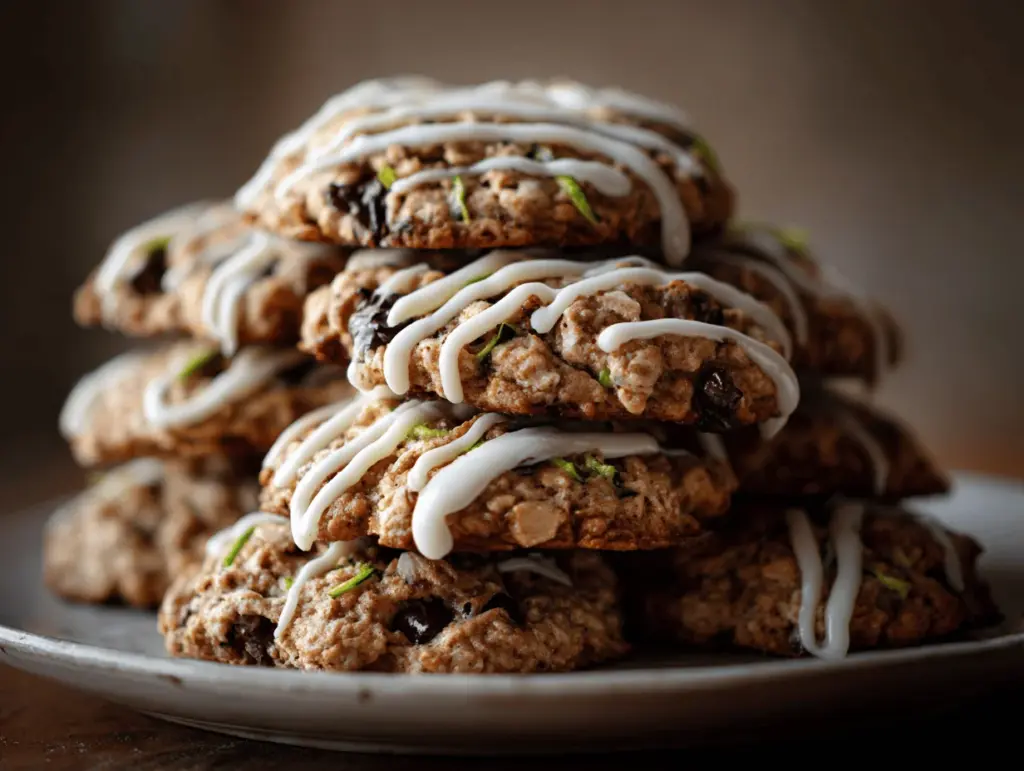 chocolate chip zucchini oatmeal cookies - featured image
