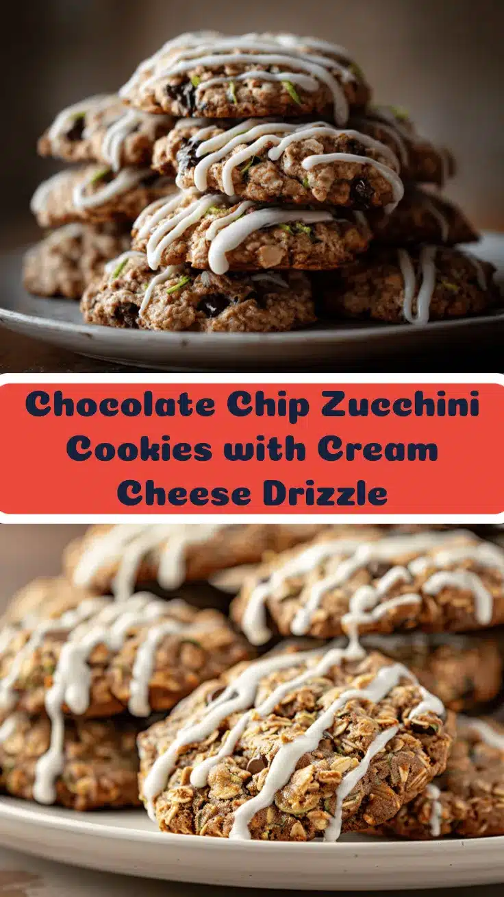 chocolate chip zucchini oatmeal cookies recipe