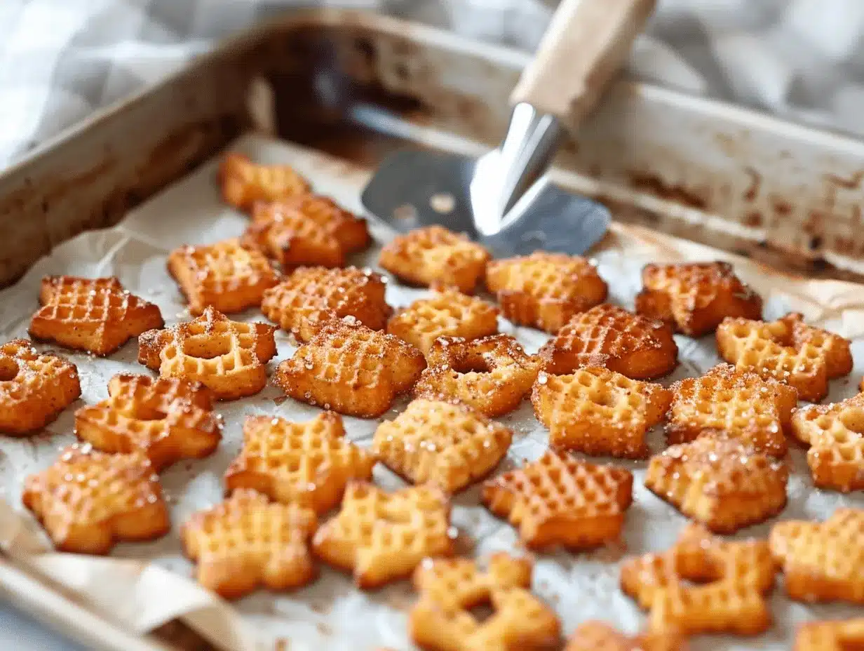 cinnamon sugar honeycomb pretzel bites preparation steps