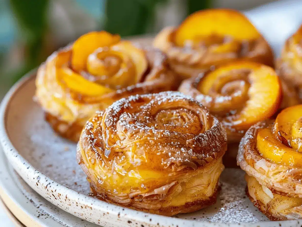 cinnamon sugar peach cobbler cruffins preparation steps