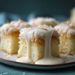 Coconut Tres Leches Cake Bites - featured image