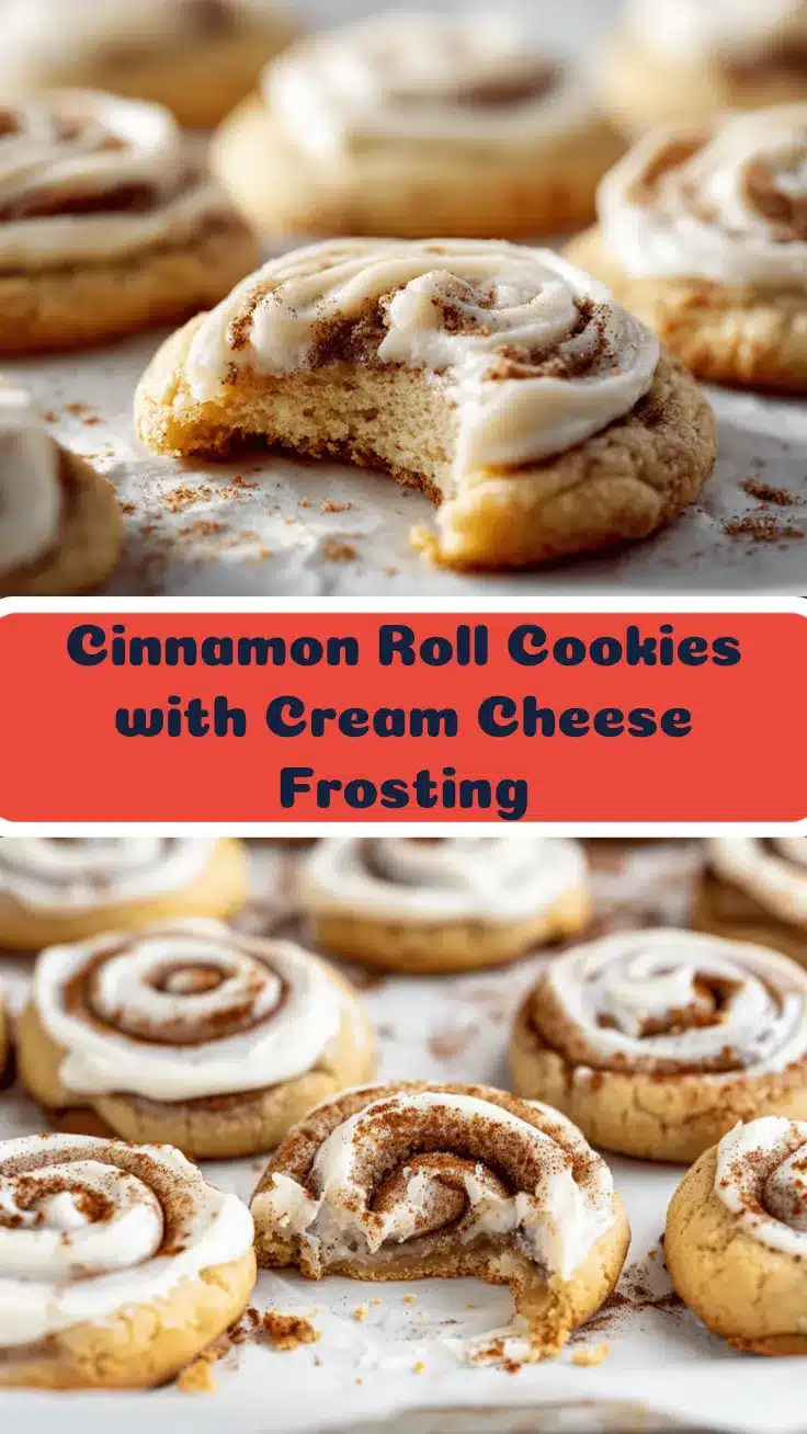 cream cheese frosted cinnamon roll cookies recipe