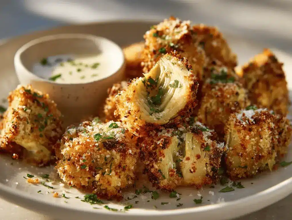 crispy Parmesan artichoke heart bites - featured image