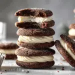 fudgy chocolate cookie sandwiches - featured image