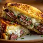 Garlic Butter Steak and Swiss Melt Sandwich - featured image