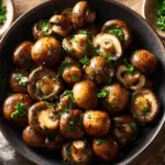 garlic butter steakhouse mushrooms - featured image