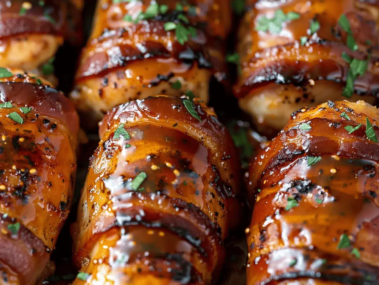 Honey Mustard Bacon Wrapped Chicken Bake preparation steps