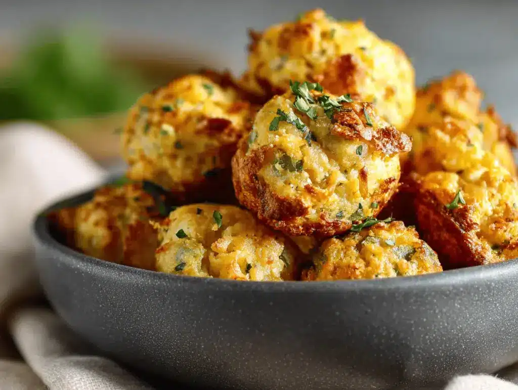 Jalapeño Cheddar Keto Popcorn Bites - featured image