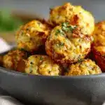 Jalapeño Cheddar Keto Popcorn Bites - featured image