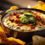 loaded jalapeño popper queso dip - featured image