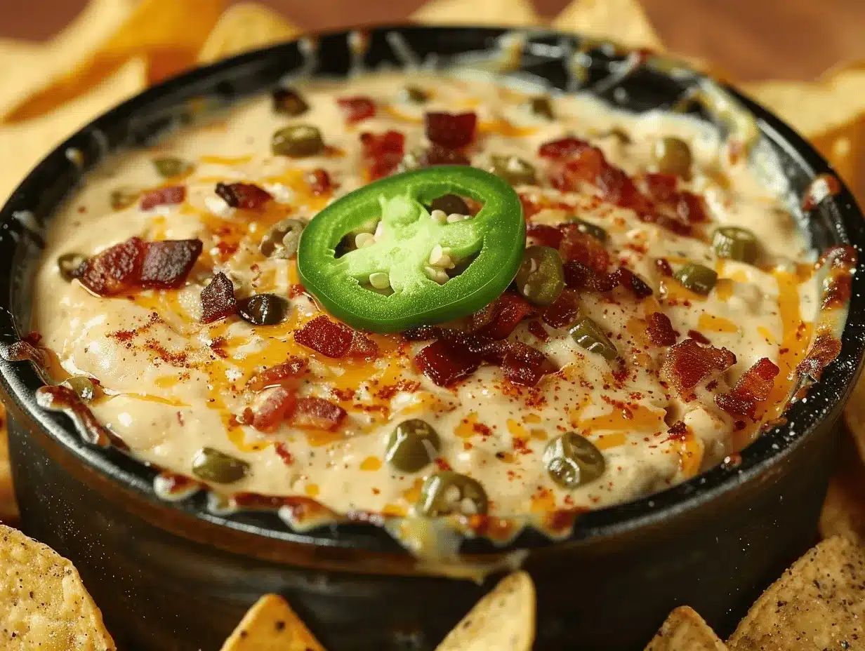 loaded jalapeño popper queso dip preparation steps