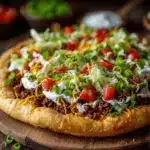 loaded taco pizza - featured image