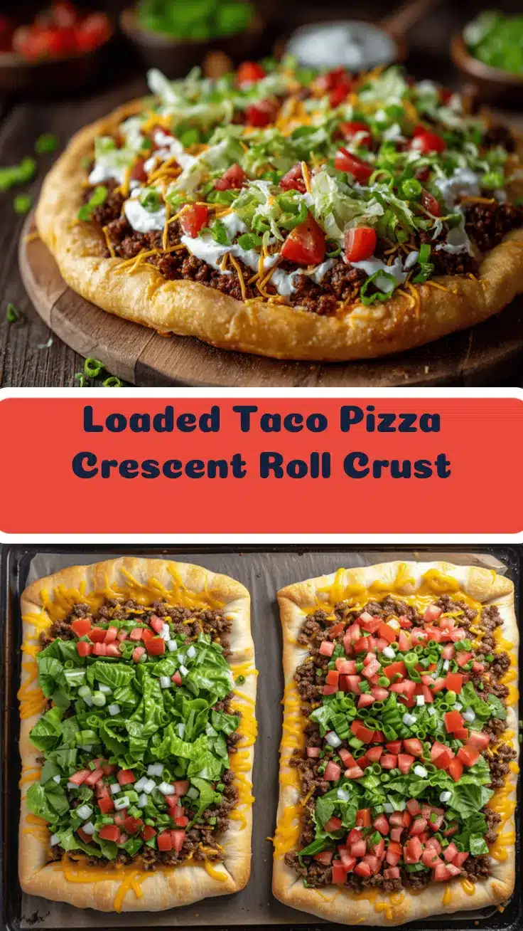 loaded taco pizza recipe