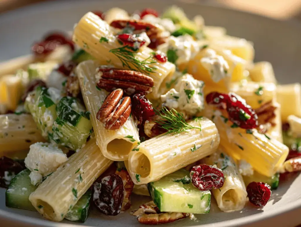 Mediterranean Ranch Rigatoni Pasta Salad - featured image