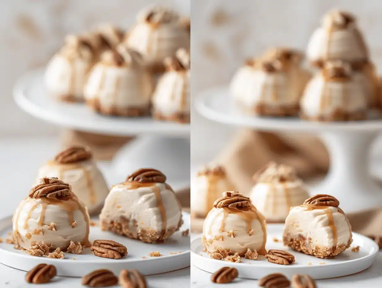 No Bake Maple Pecan Pie Cheesecake Bites preparation steps