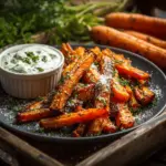 Parmesan garlic roasted carrot fries - featured image