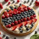 Patriotic Berry Sugar Cookie Pizza - featured image