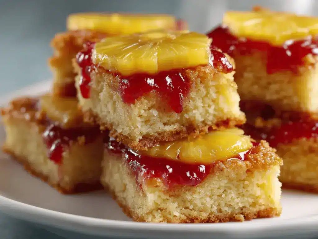 Pineapple Upside-Down Cookie Bars - featured image