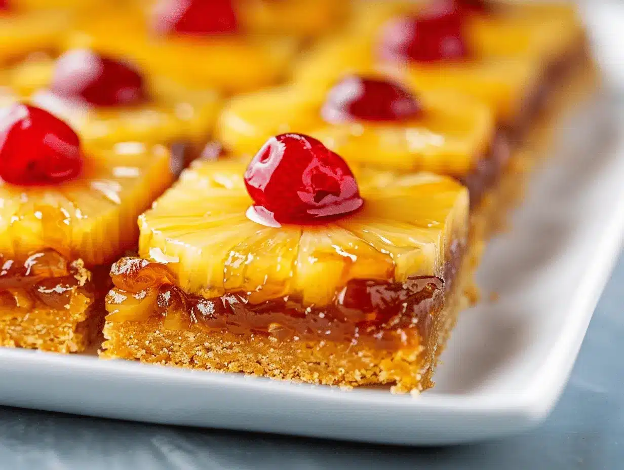 Pineapple Upside-Down Cookie Bars preparation steps
