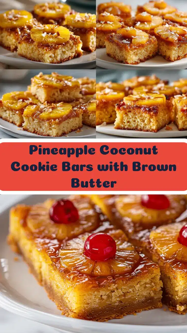 pineapple upside-down cookie bars recipe