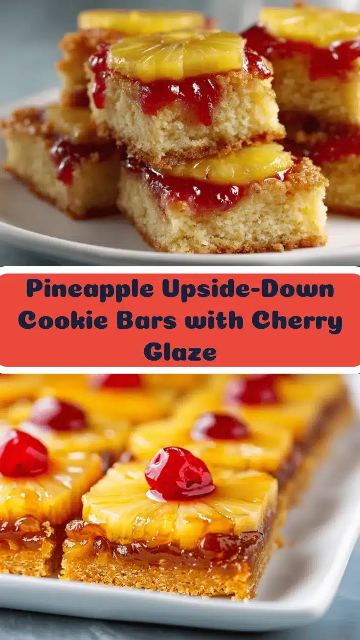 Pineapple Upside-Down Cookie Bars recipe