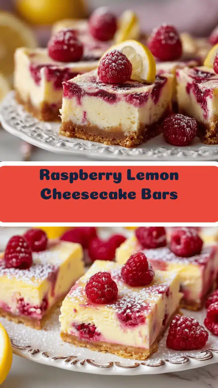 raspberry lemon cheesecake bars recipe