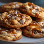 salted caramel cheesecake stuffed cookies - featured image