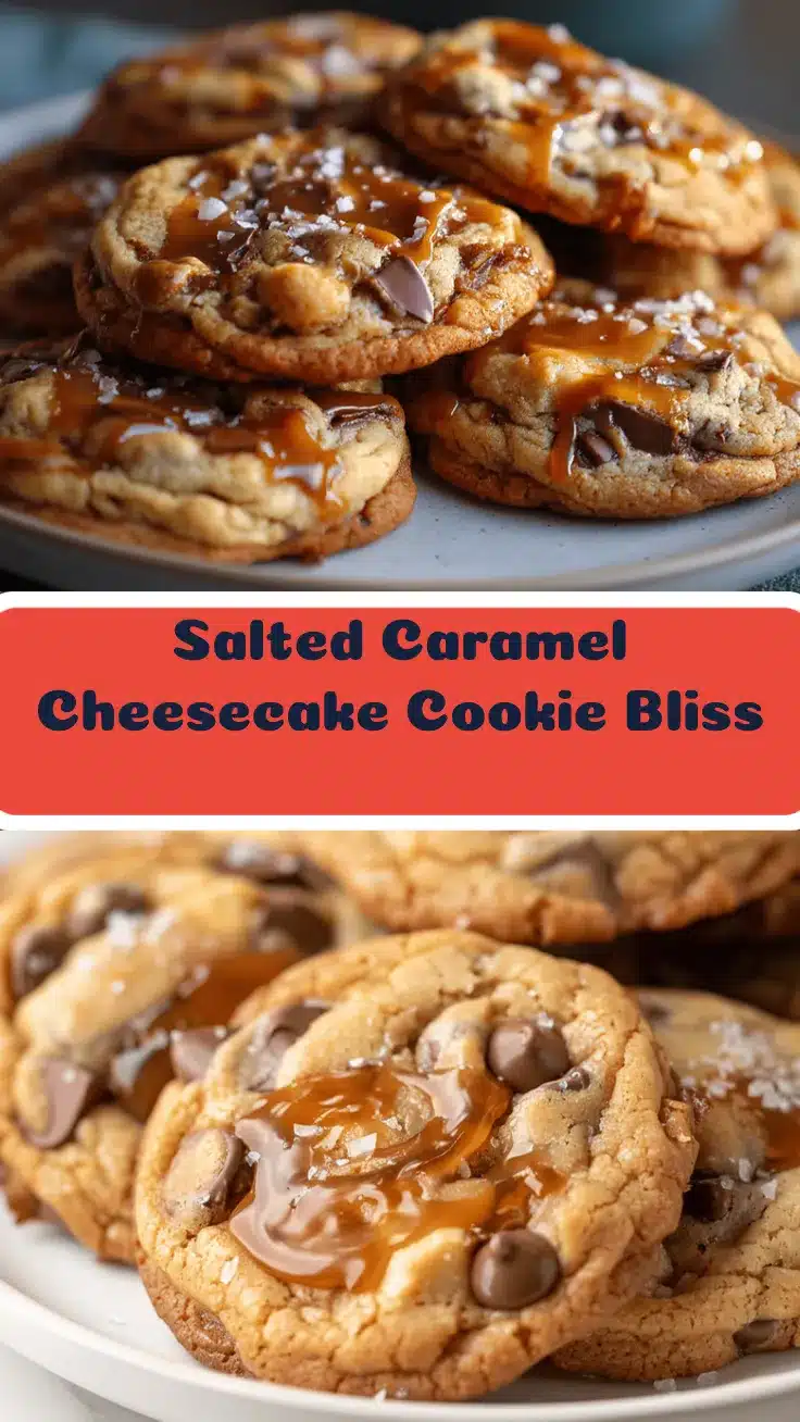 salted caramel cheesecake stuffed cookies recipe