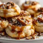 salted caramel pretzel cheesecake cookies - featured image