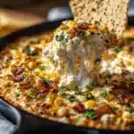 spicy jalapeño popper street corn dip - featured image