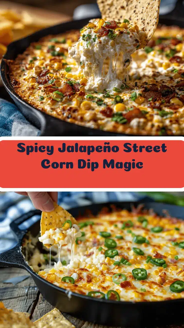 spicy jalapeño popper street corn dip recipe