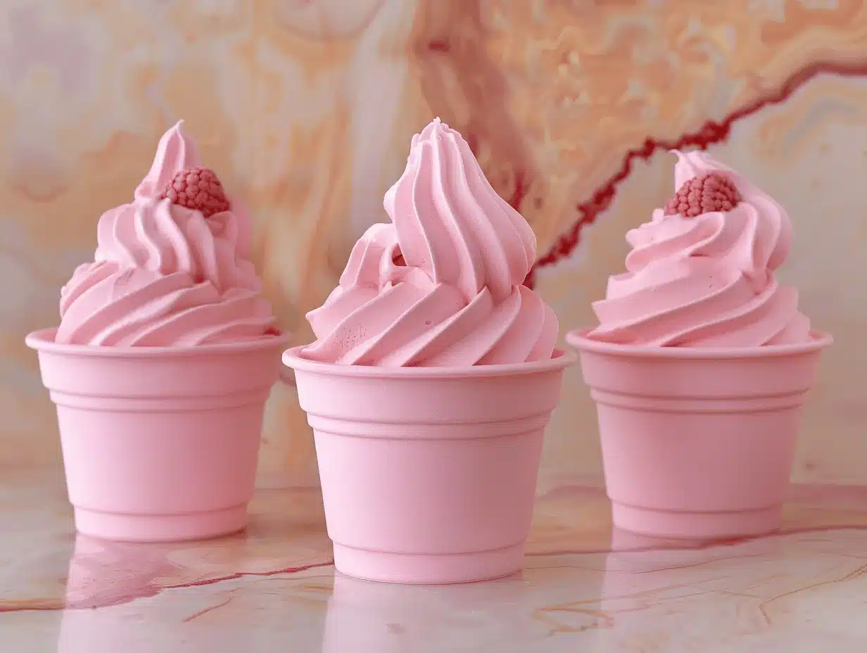 Strawberry Cheesecake Dole Whip Cups preparation steps