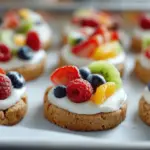 sugar cookie fruit pizza bites - featured image