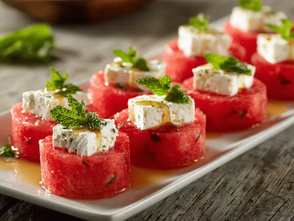 watermelon feta bites - featured image