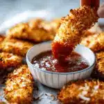 air fryer coconut chicken tenders - featured image