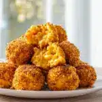 air fryer mac and cheese balls - featured image