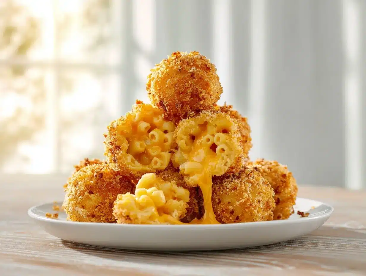 air fryer mac and cheese balls preparation steps