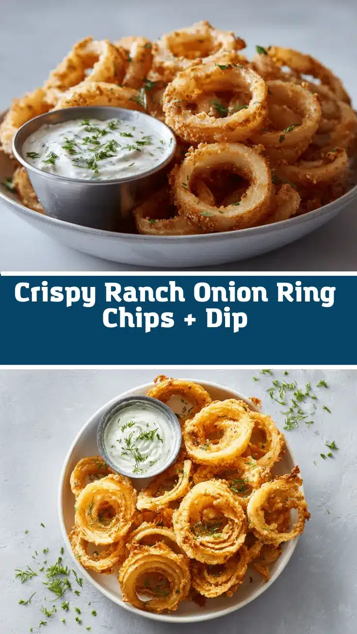 air fryer ranch onion ring chips recipe