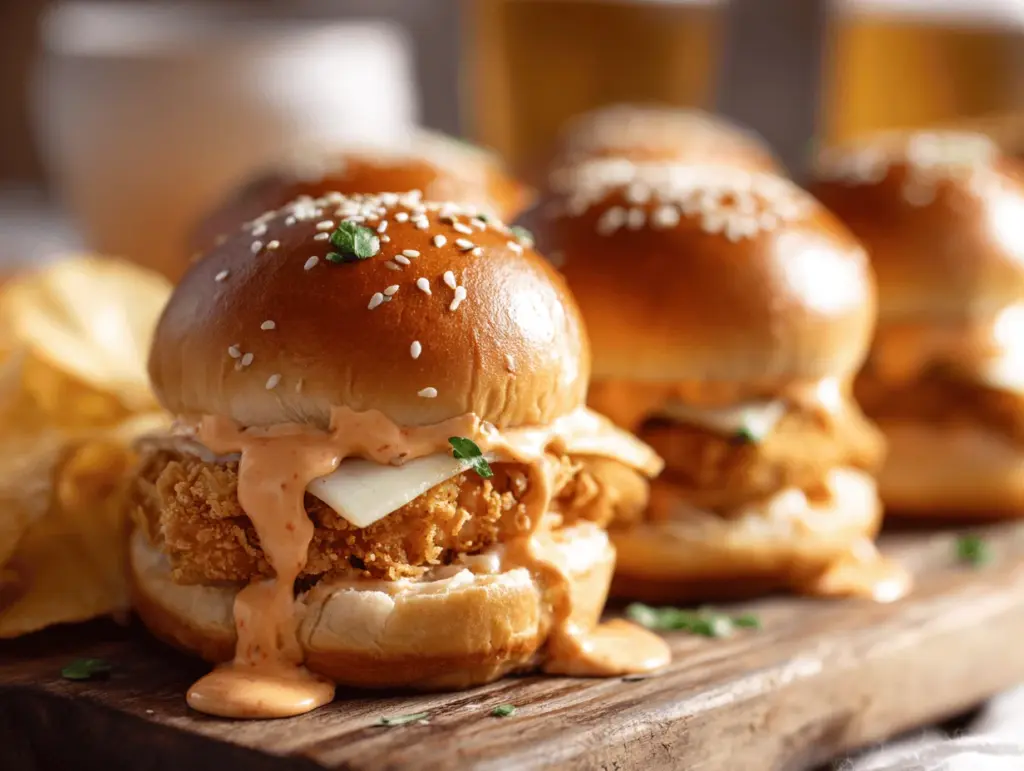 Bang Bang Chicken Sliders - featured image