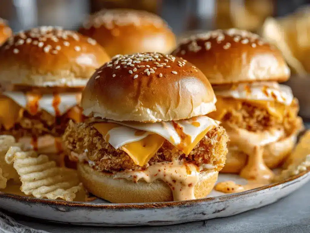 Bang Bang Chicken Sliders - featured image